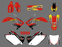 Vollständige Grafik-Hintergrund-Aufkleber für Honda CRF450 2008