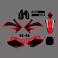 Motorrad Volle Grafik Hintergrund Aufkleber Aufkleber für Honda CRF450R CRF450 2005-2006