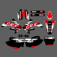 Motorrad Volle Grafik Hintergrund Aufkleber Aufkleber für Honda CRF450R CRF450 2005-2006