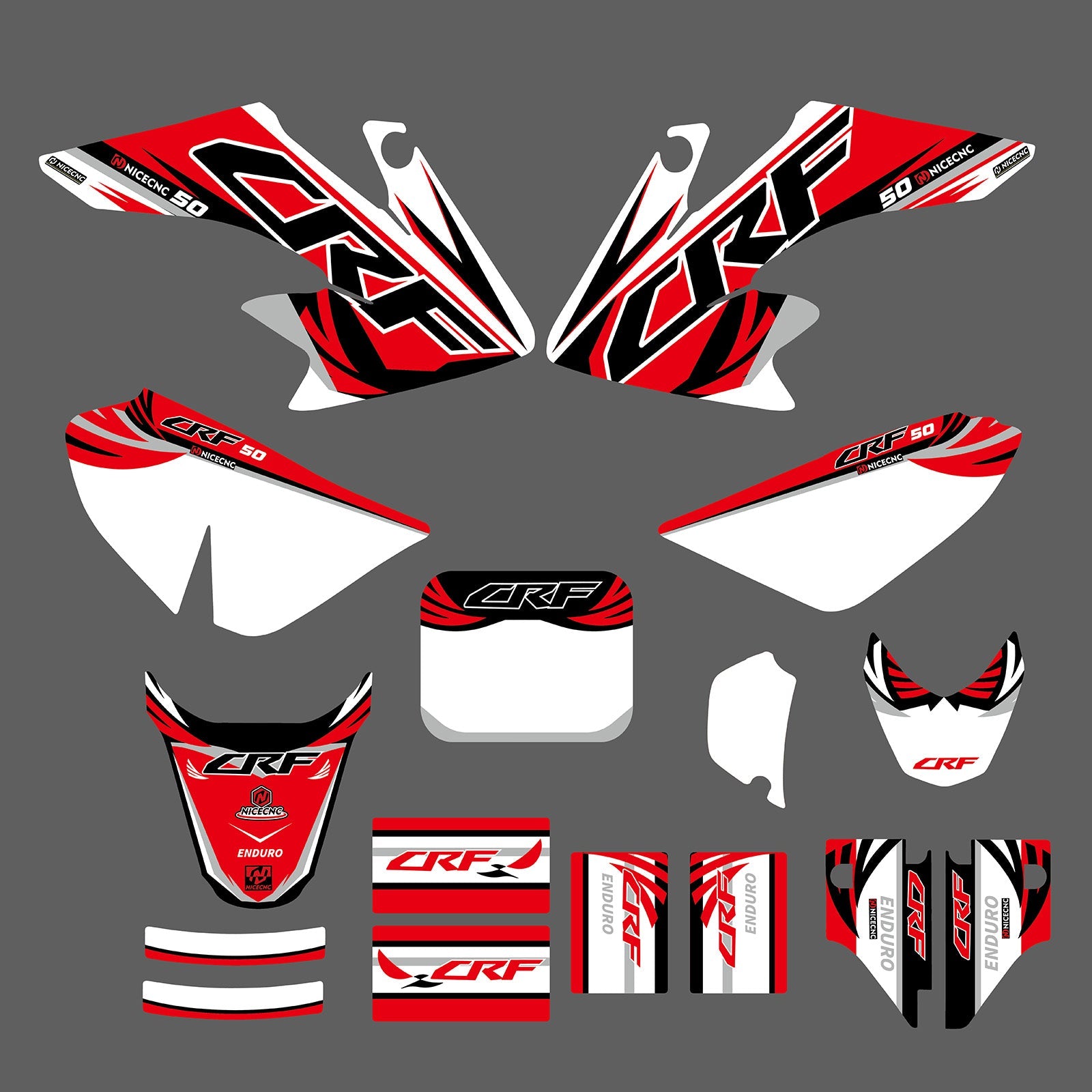 Motorrad Volle Aufkleber Aufkleber Grafik Set Für HONDA CRF50F 2004-2012