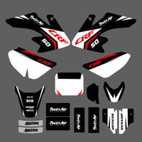 Team Graphics Hintergrund Aufkleber Aufkleber für HONDA CRF50F 2004-2012