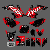 Team Graphics Hintergrund Aufkleber Aufkleber für HONDA CRF50F 2004-2012