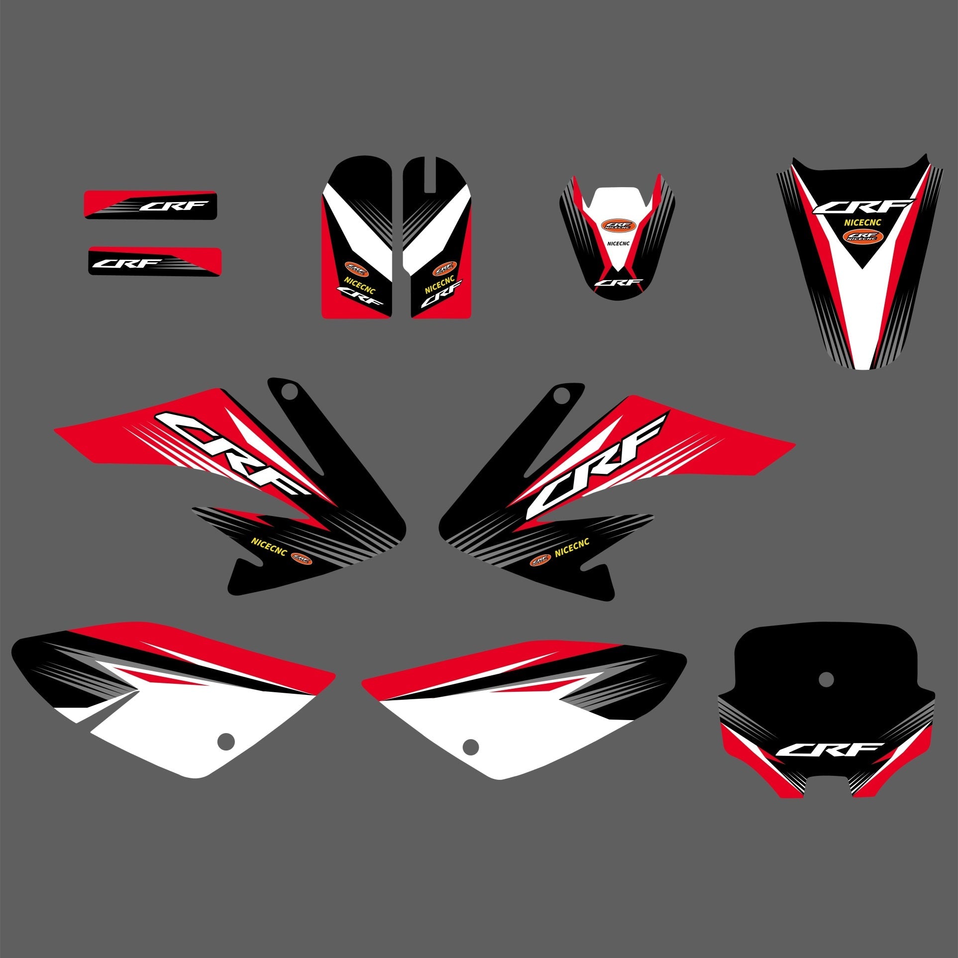 Motorrad-Team-Grafik-Abziehbild-Aufkleber-Set für HONDA CRF70 2004-2012 CRF80 CRF100 2004-2010