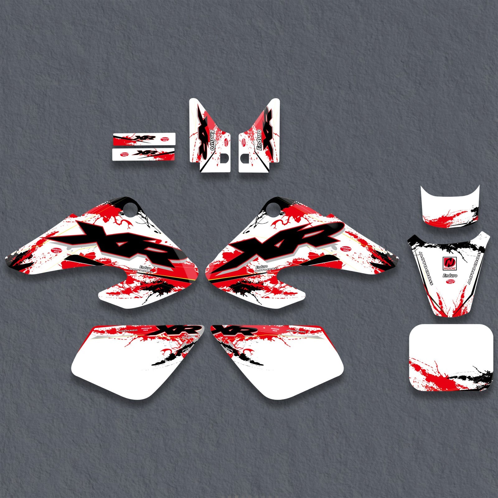 Motorrad Volle Grafik Aufkleber Decals Kit Für HONDA XR50 2000-2003