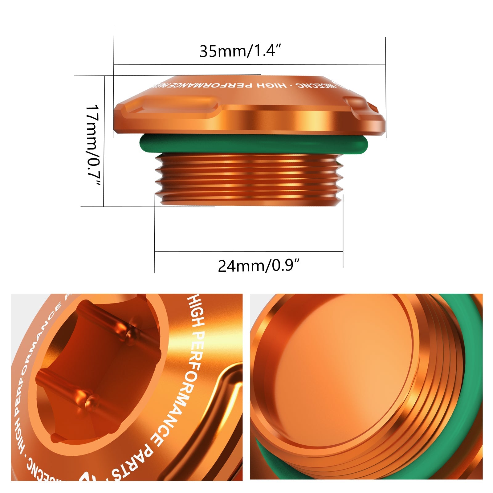 Lichtmaschinen-Gewindestecker und Zündungsdeckel für KTM 350 EXC-F 12-23