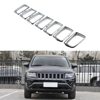 Frontgrill Grill Einsatz Abdeckung Rahmen Borte für Jeep Compass 2011-2016