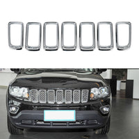 Frontgrill Grill Einsatz Abdeckung Rahmen Borte für Jeep Compass 2011-2016