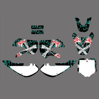 Motorrad-Aufkleber, Grafik-Kits für Kawasaki KX65 2000–2015, KLX110 2000–2009