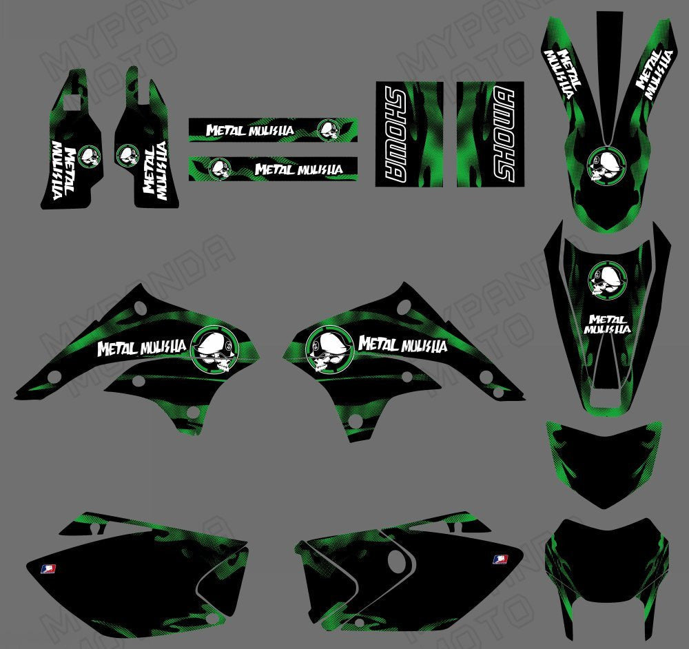 Grafik-Aufkleber-Set für KAWASAKI KLX450 2008-2012