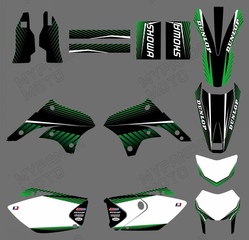 Grafik-Aufkleber-Set für KAWASAKI KLX450 2008-2012