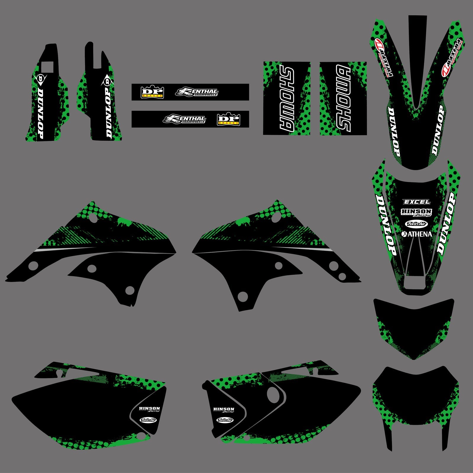 Grafik-Aufkleber-Set für KAWASAKI KLX450 2008-2012