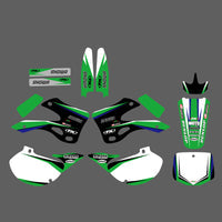 Motorrad-Team-Grafik-Hintergrund-Aufkleber-Set für Kawasaki KX125/KX250 1999-2002