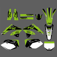 Grafik-Hintergrund-Aufkleber-Set für Kawasaki KX450F KXF450 06-08