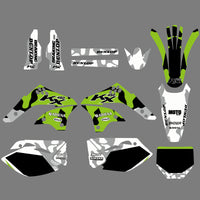 Grafik-Hintergrund-Aufkleber-Set für Kawasaki KX450F KXF450 06-08