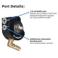 Verbessertes Thermostat-Kühlsystem-Modifikationskit Für Kawasaki KLR650