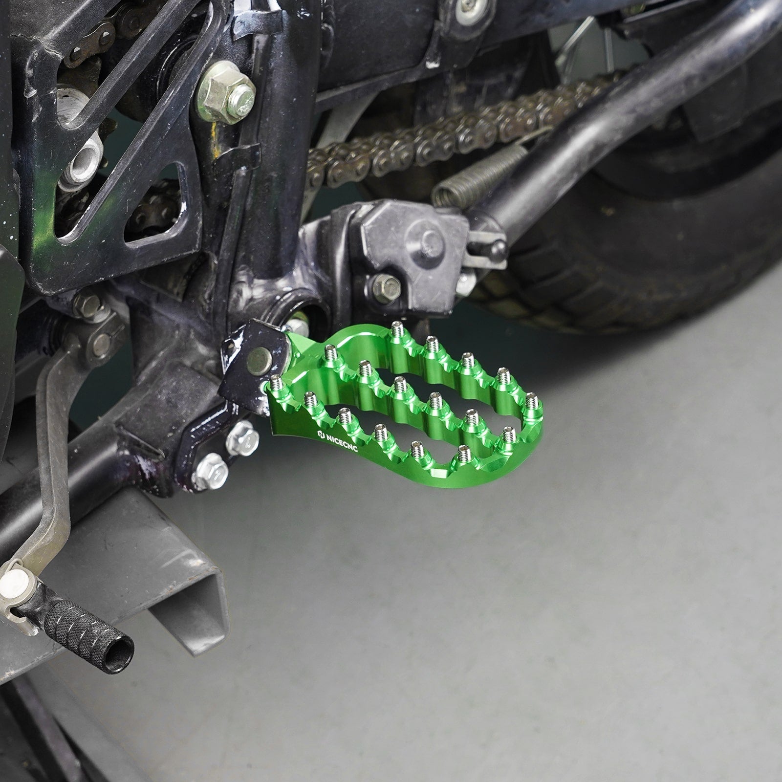 1" Fußrasten-Tieferlegungshalterungen für Kawasaki KLR650 1987-2018