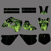 Team Graphics Decals Aufkleber Deko für Kawasaki KX80 1994 1995 1996 1997