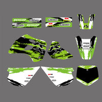 Vollständige Grafik-Hintergrund-Aufkleber für Kawasaki KX80 1994-1997