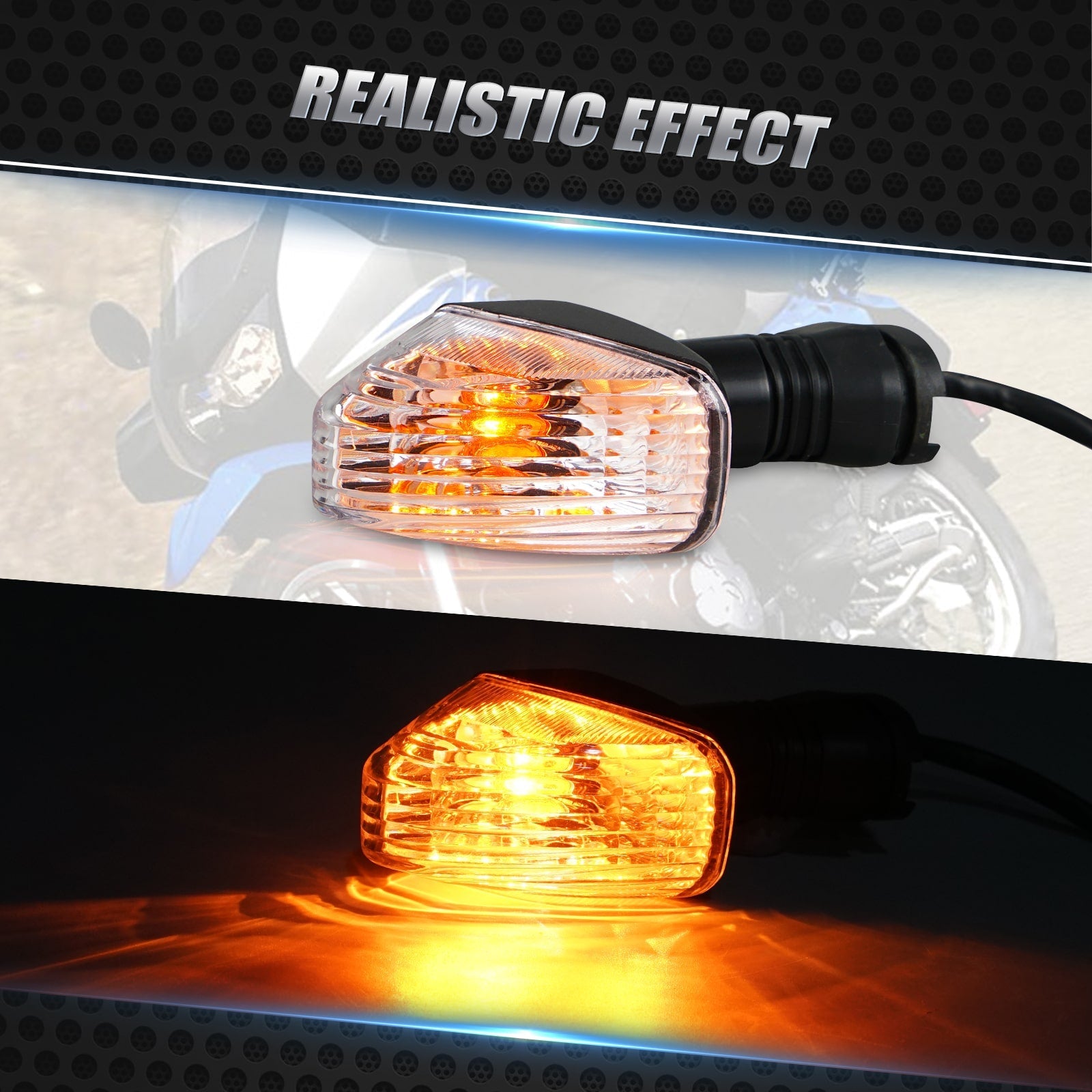 Paar Blinker Signallicht Licht Lampe Für KAWASAKI KLR 650 08-17 Z750S 2005-2006