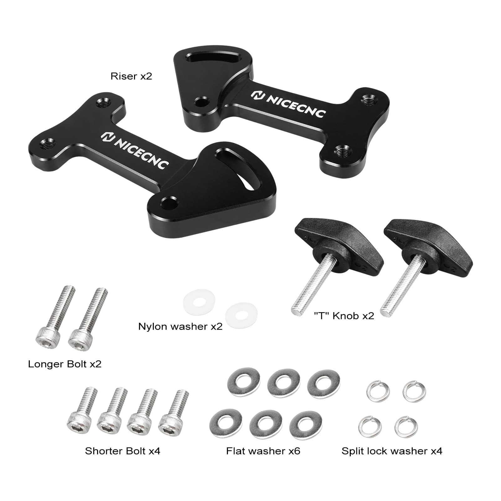 Windschutzscheibenerhöhungen, Windschutzscheibenhalterungen für Kawasaki KLR650 2022-2024