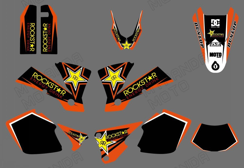 Motocross-Grafiken für KTM EXC 2003