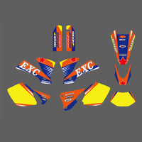 Motocross-Team, komplettes Grafik-Aufkleber-Set für KTM EXC 2003