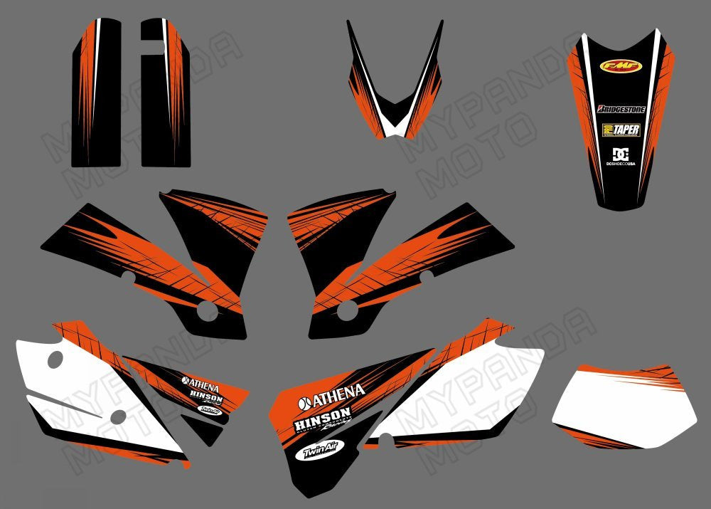 Motorrad Team grafiken für KTM EXC 2004