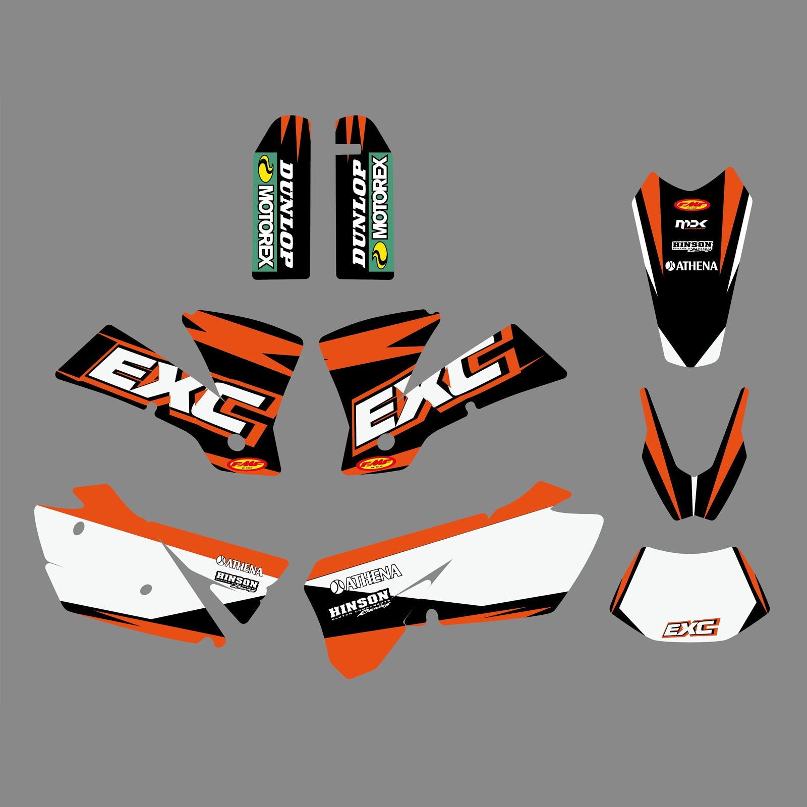 Motorrad-Aufkleber-Set für KTM EXC 2004