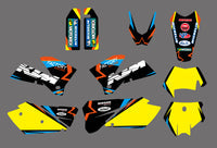 Grafik-Hintergrund-Aufkleber für KTM EXC 2005-2007