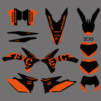 Persönlichkeit Team Grafiken Decals Aufkleber Kit Für KTM EXC 2012-2013 XC 2011