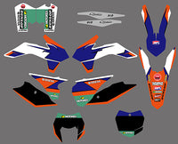 Komplettes Grafik-Aufkleber-Set für KTM EXC/XC-W/XCF-W 2014-2016