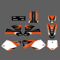 Motorrad Volle Grafik Hintergrund Aufkleber Aufkleber Kits für KTM SX 2001-2002