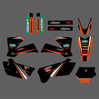 Motorrad-Team-Grafiken Hintergründe Abziehbilder Aufkleber für KTM SX 2003-2004