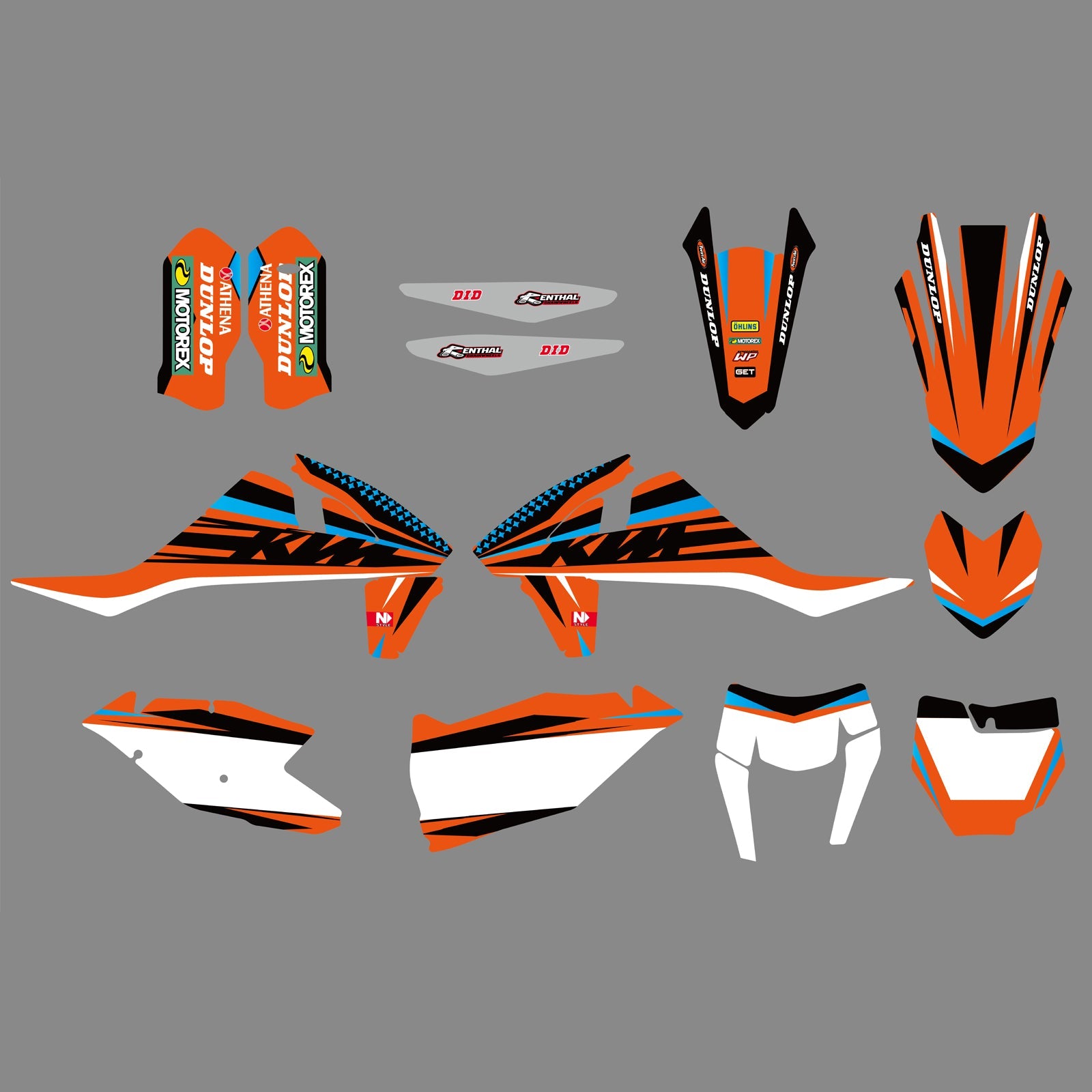 Motorrad Grafik Aufkleber Aufkleber Kits Für KTM SX SXF 125-450 2016-2018