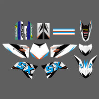 Motorrad Grafiken Hintergrund Aufkleber Aufkleber Kits für KTM SX65 2009-2015