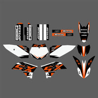 Motorrad Grafiken Hintergrund Aufkleber Aufkleber Kits für KTM SX65 2009-2015