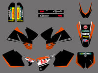 Motorrad-Team-Aufkleber mit voller Grafik für KTM SX 1998-2000