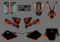 Motorrad Grafik Volle Aufkleber Aufkleber Kit Für KTM SX50 2002-2008