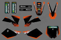 Motorrad Grafik Volle Aufkleber Aufkleber Kit Für KTM SX50 2002-2008