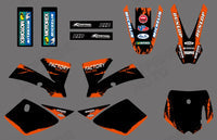 Motorrad Grafik Volle Aufkleber Aufkleber Kit Für KTM SX50 2002-2008