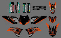 Motorrad-Team-Grafik-Aufkleber-Set für KTM SX50 2009-2015