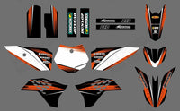 Motorrad-Team-Grafik-Aufkleber-Set für KTM SX50 2009-2015