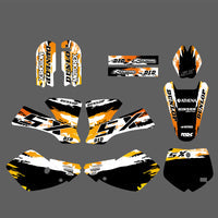 Motorrad-Grafik- und Hintergrundaufkleber-Kits für KTM SX65 02-08