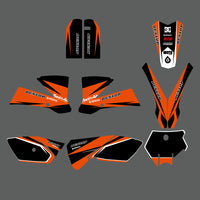 Motorrad Volle Grafik Hintergrund Aufkleber Aufkleber Kits für KTM SX 85-105 2003-2005