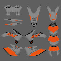 Persönlichkeit Team Grafiken Decals Aufkleber Kit Für KTM EXC 2012-2013 XC 2011