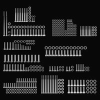 LS1 Edelstahl Motor Bolzen Kit Für Camaro Corvette LSX LS2 LS3 LS6 LS7 Intake