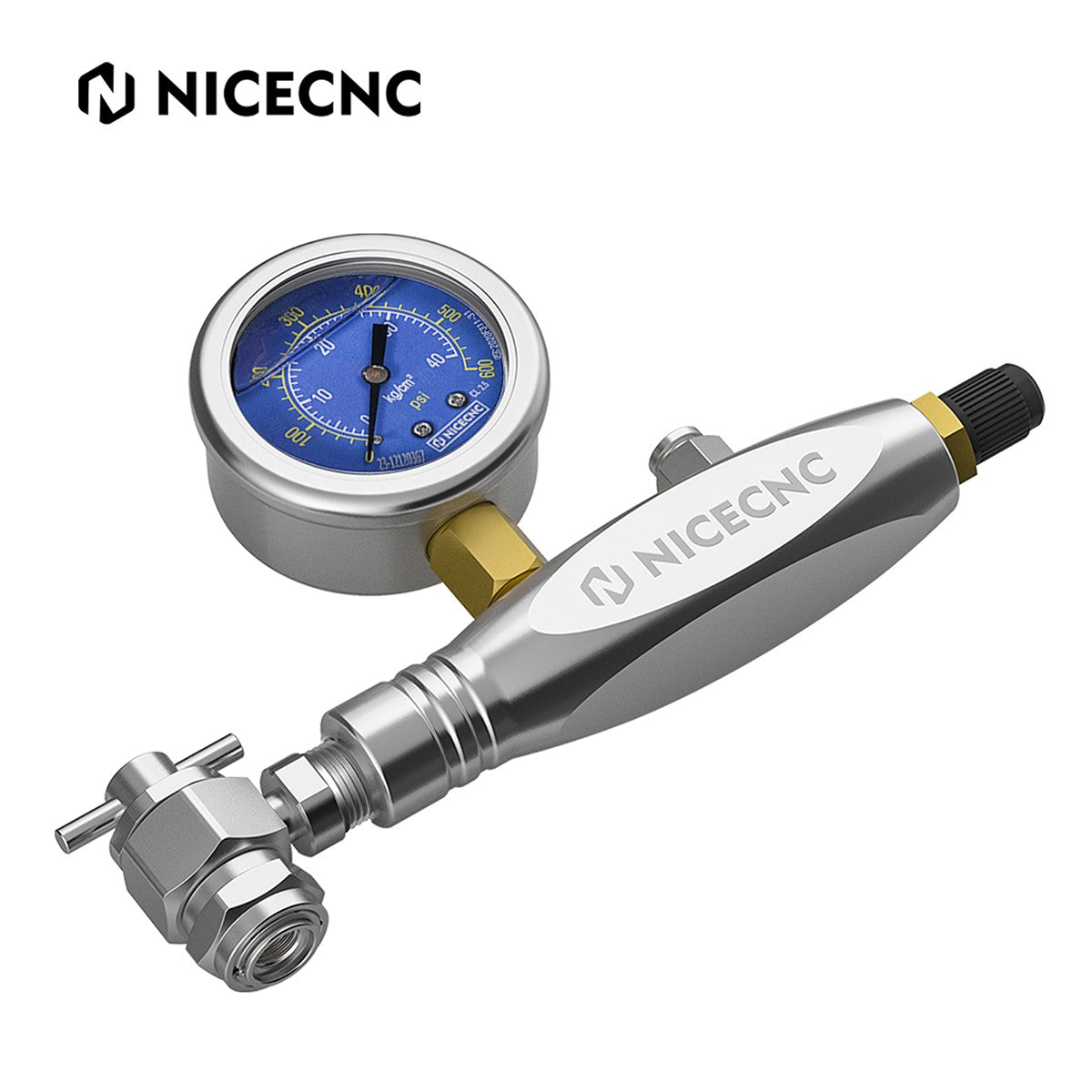 NICECNC Stickstoffregler Kit 600psi No Loss Chuck für Schrader Ventilstoßdämpfer