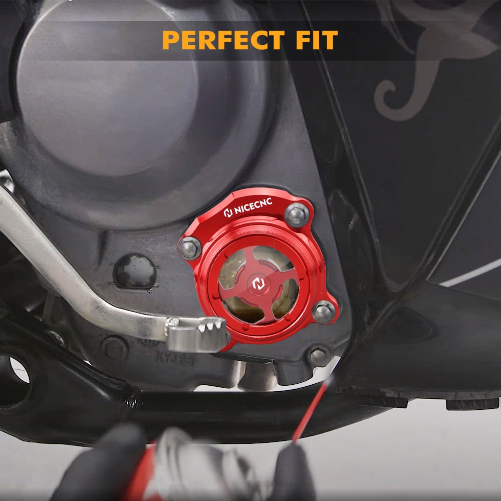 Transparente Motorölfilterkappe für Honda CRF300L/CRF250L