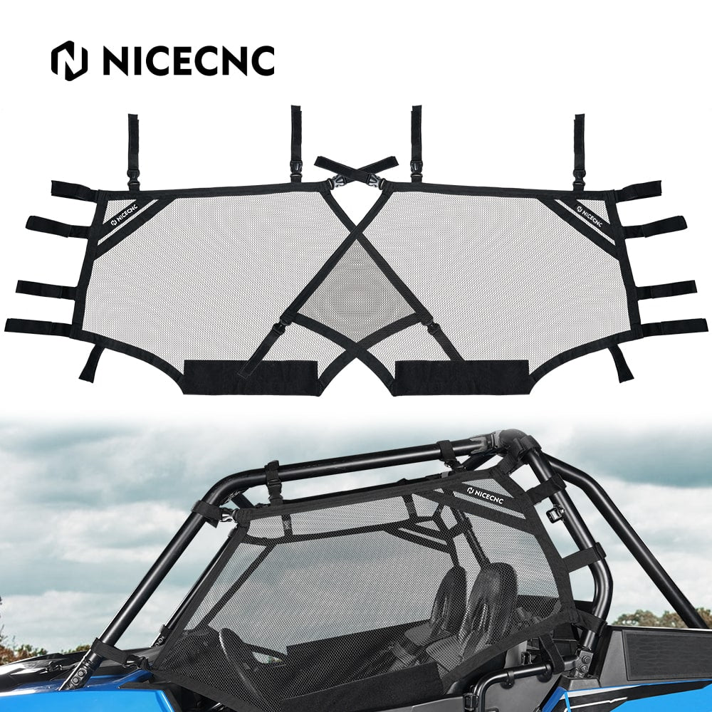 Links + Rechts UTV Seite Fenster Net Schild Kit Roll Käfig Mesh Für Polaris RZR XP 1000 Turbo 2015-2023