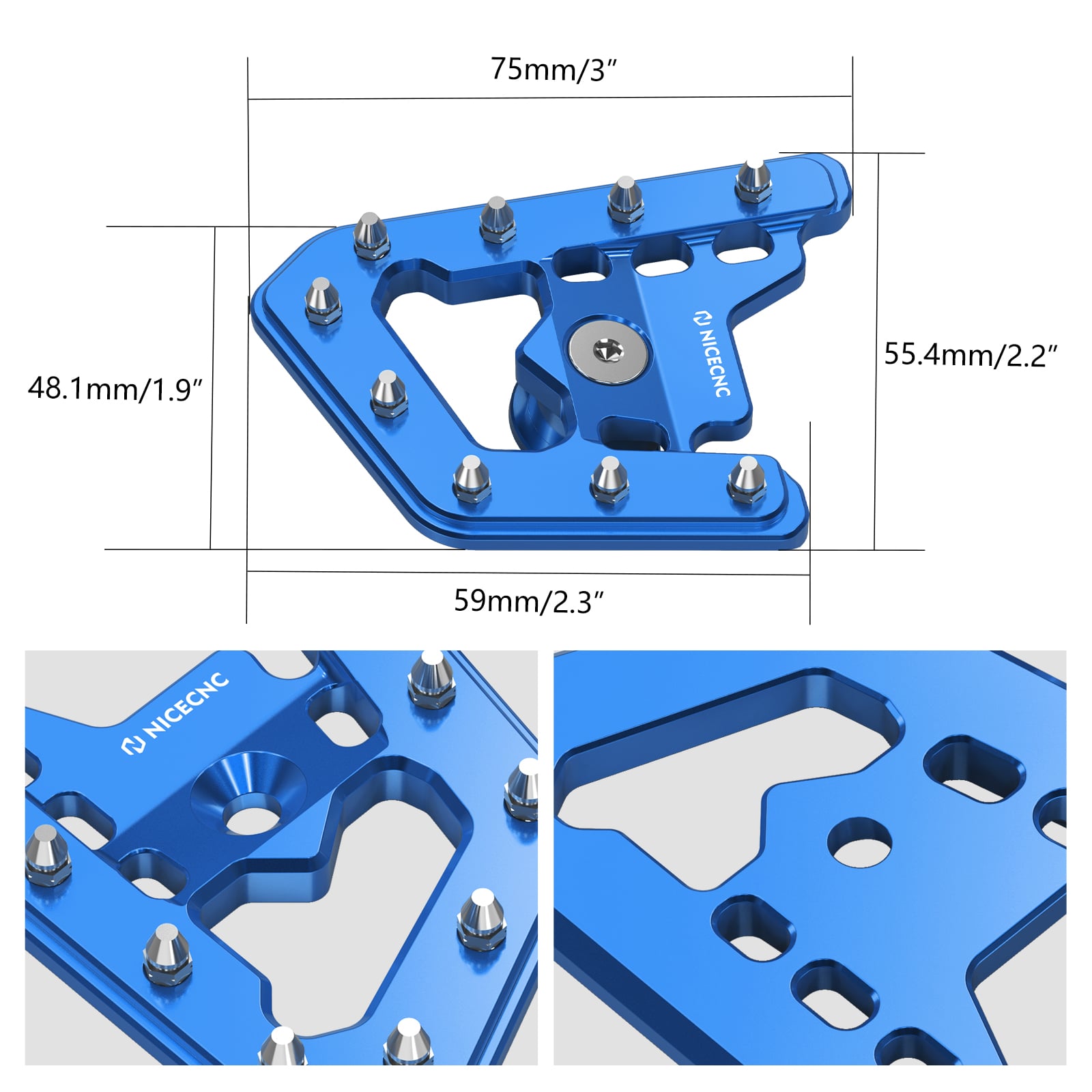 ATV Hinten Bremspedal Hebel Extender Pad Spitze Für Yamaha Raptor 700 06-12